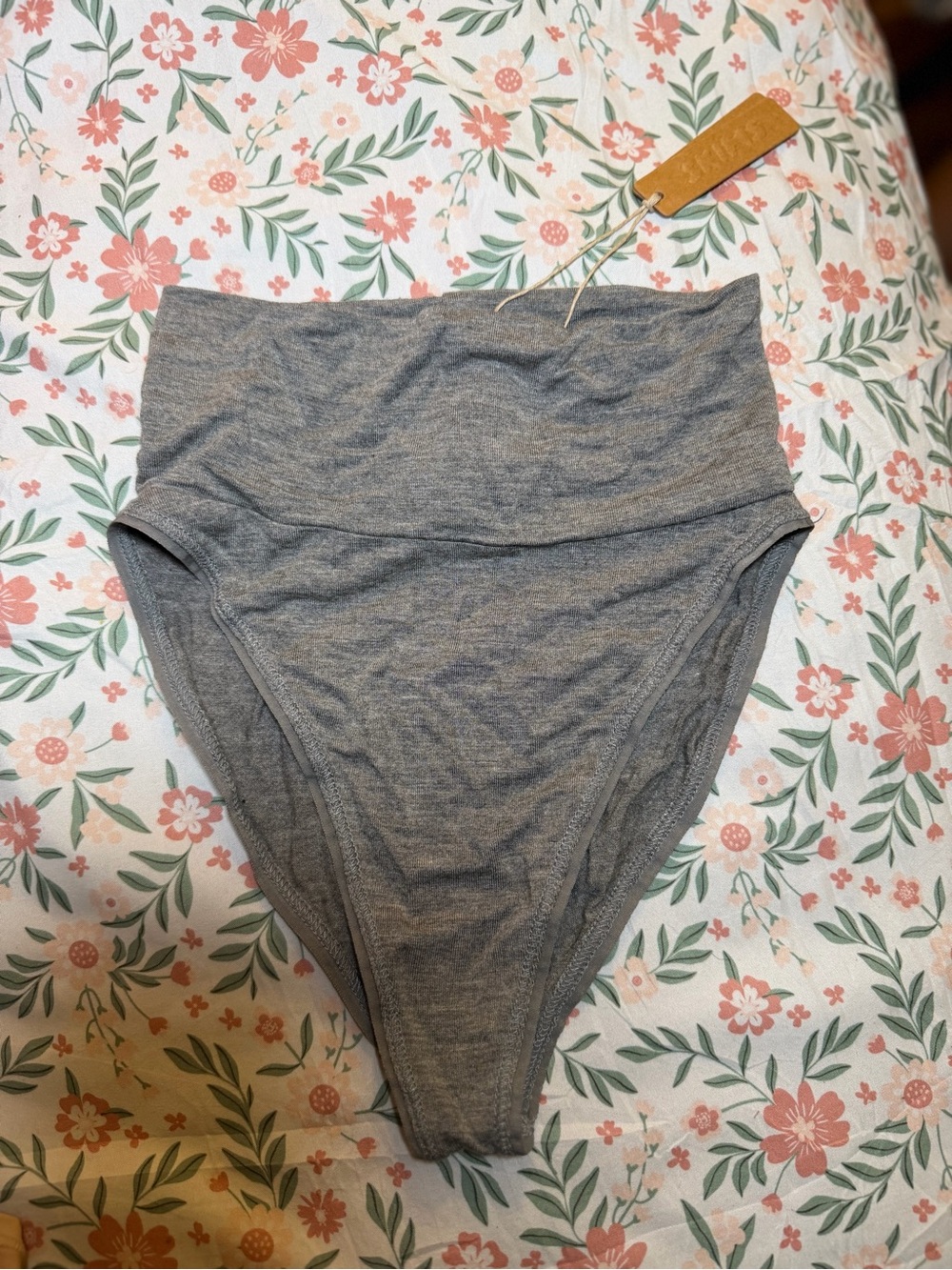 Skims size xxs panty brief heather gray new with tags